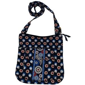 Vera Bradley Quilted Night Owl Crossbody Adjustable Strap Bag Purse